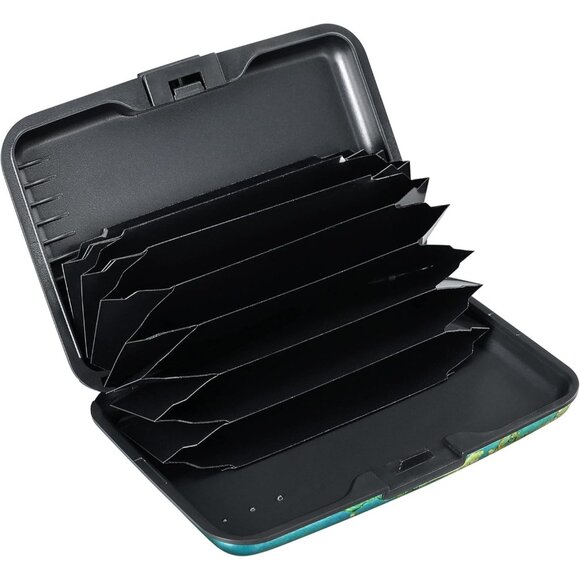 Wallet Credit Cards Holder Apricot flower - Picture 2 of 7